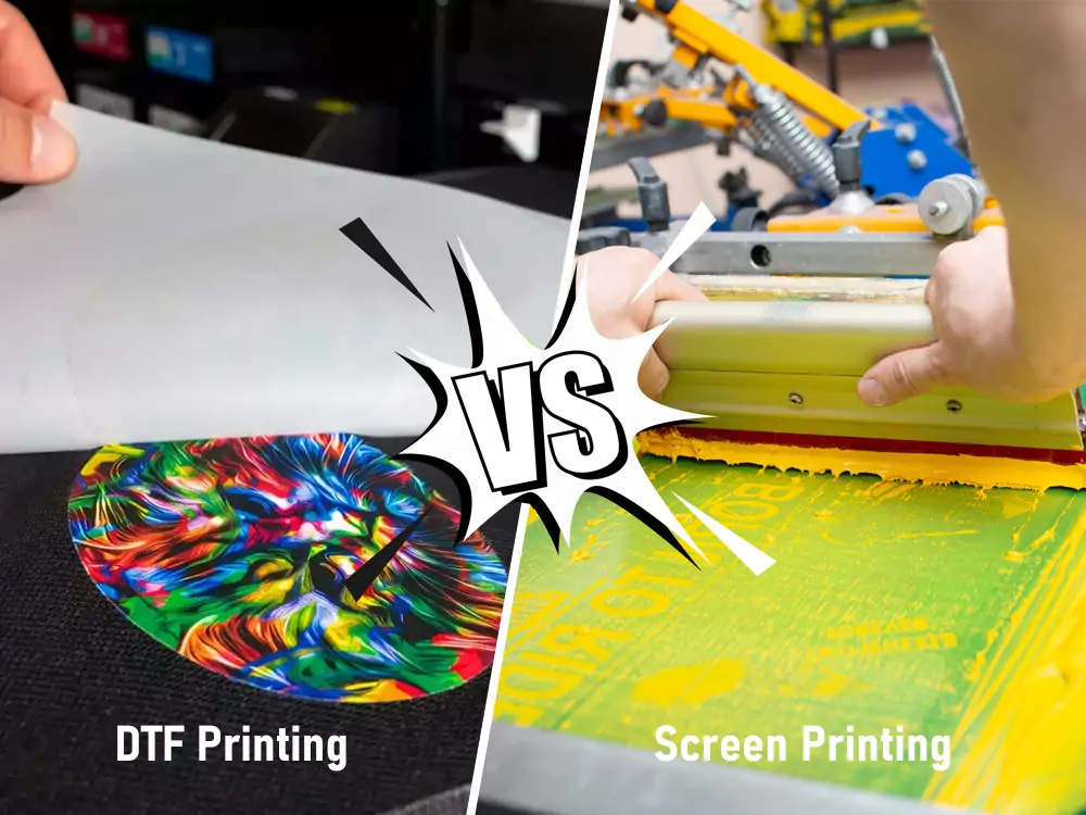 DTF nyomtatás vs Szitanyomás. Céges póló nyomtatás Budapest. Mi az a DTF nyomtatás?