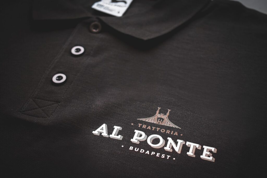 Al Ponte céges galléros póló