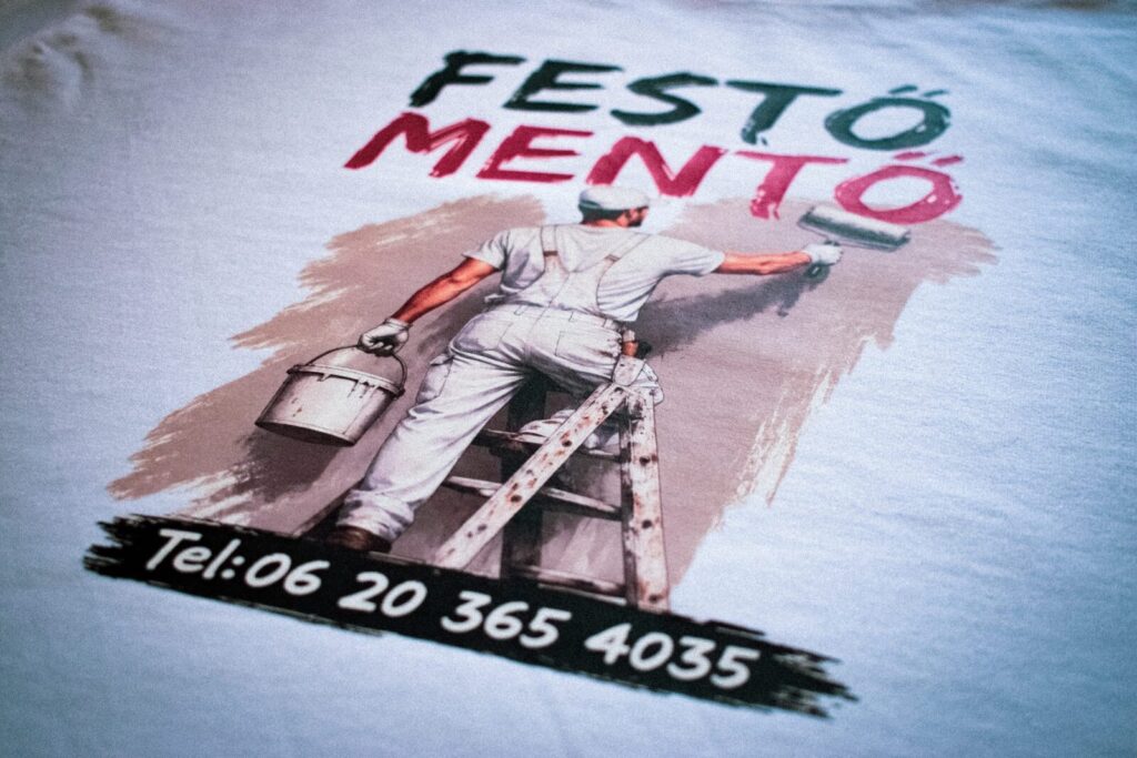 Festő Mentő céges póló