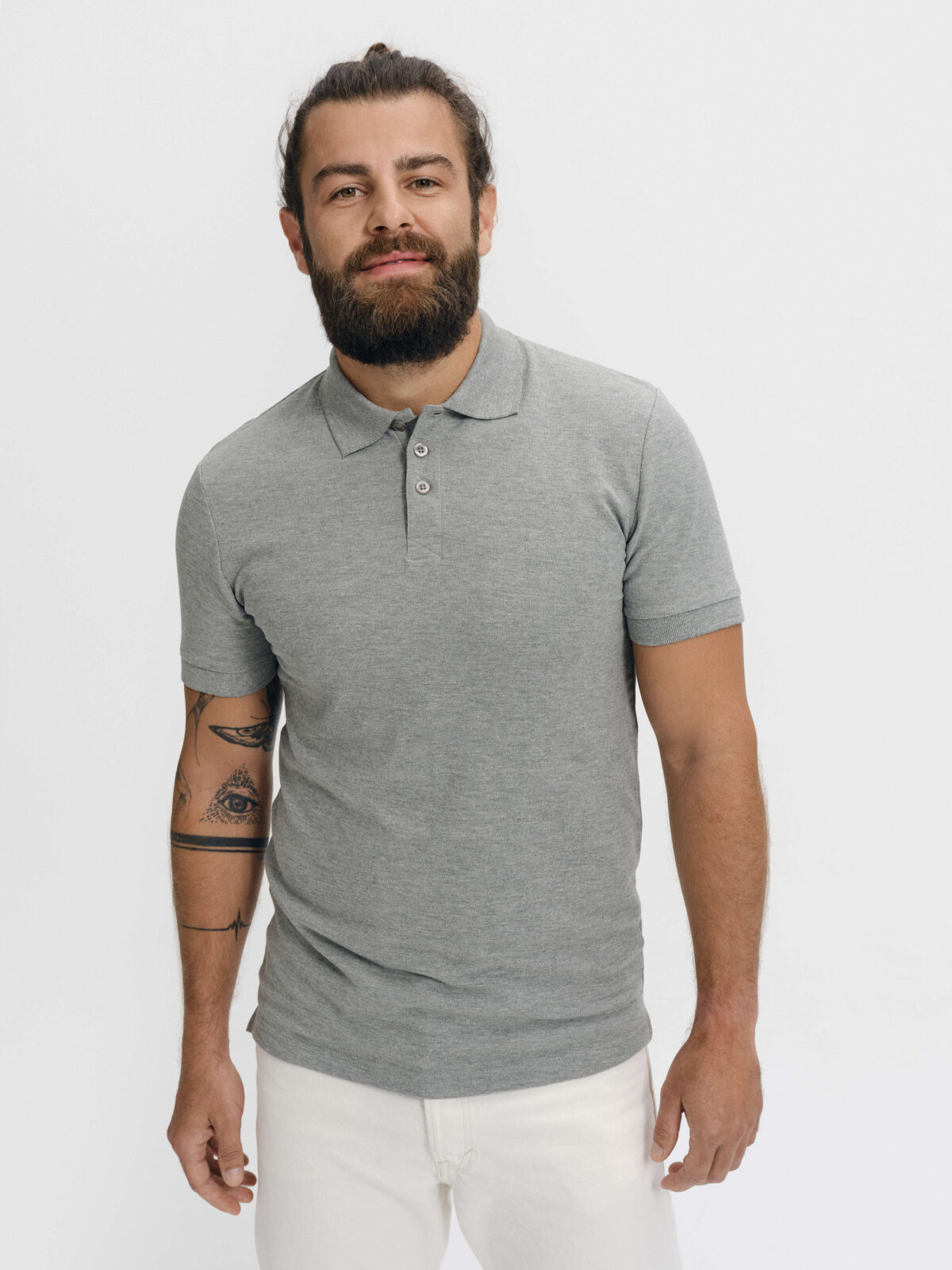 Malfini Cotton Heavy 215 galléros póló részletfotó kicsiben